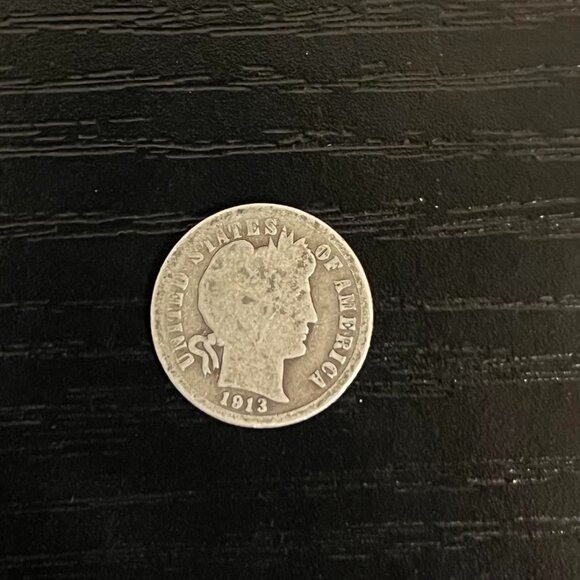 1913 U.S. Dime (No Mint Mark) – Rare 111 YEARS Vintage Coin in Good Condition - Picture 1 of 2